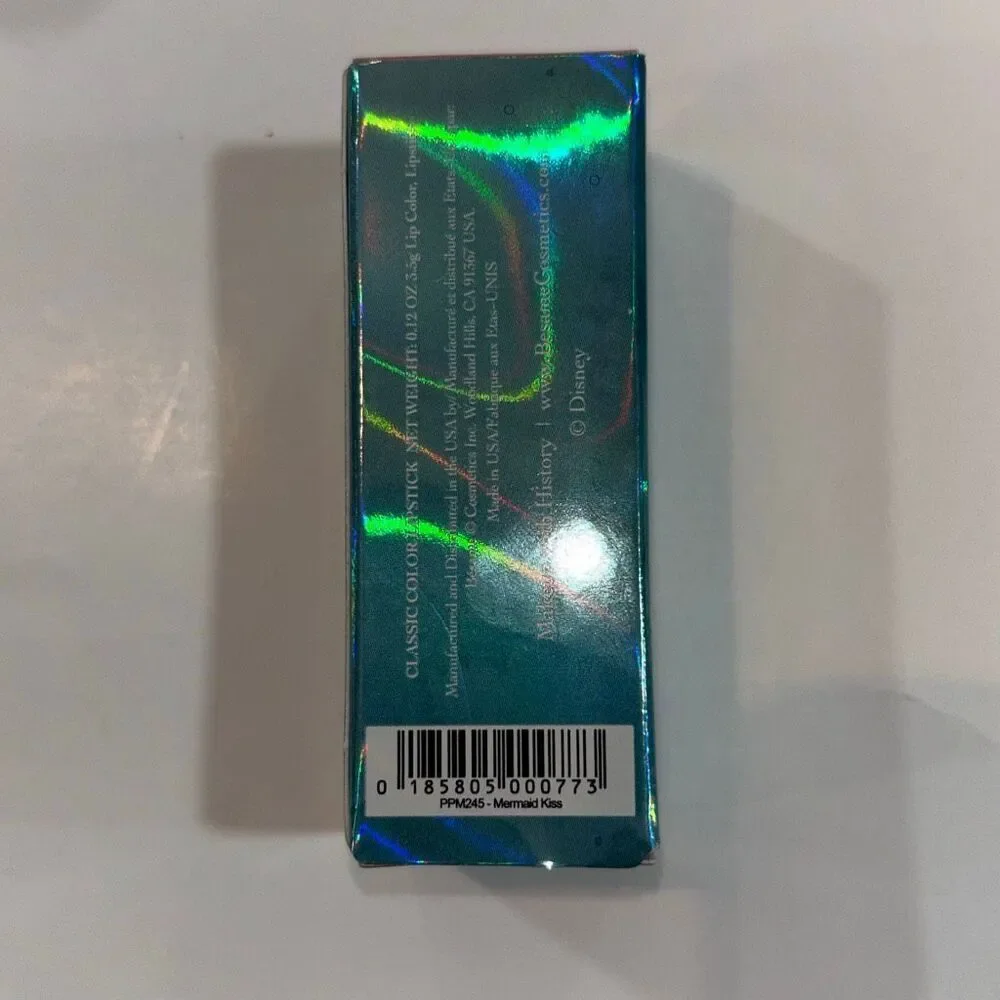 NEW in box Disney Peter Pan Mermaid Kiss Lagoon lipstick Besame PPM245 cosmetics